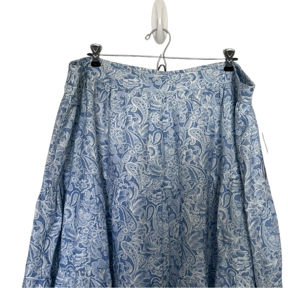 NWT Soft Surroundings Talisa Linen Blend Skirt - Picture 5 of 8